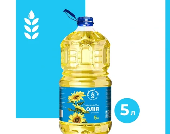 Олія соняшникова рафінована, 5 л